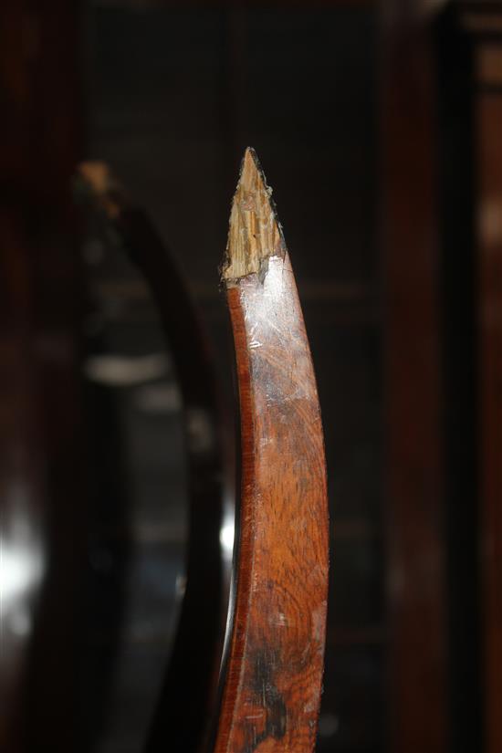 A 19th century French rosewood and ormolu mounted cabinet on stand, W.1ft 7.5in., some damages